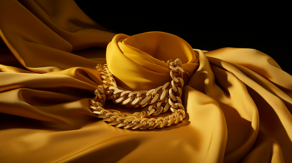 an elegant 14k gold necklace