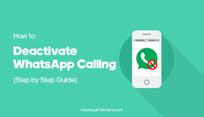 How to Deactivate WhatsApp Calling