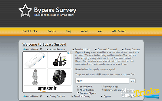 how can i truly bypass surveys and human verification on surveys