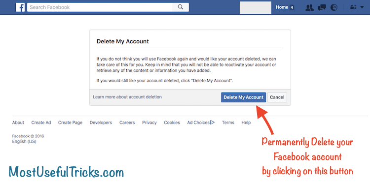 How to Delete Facebook Account Permanently