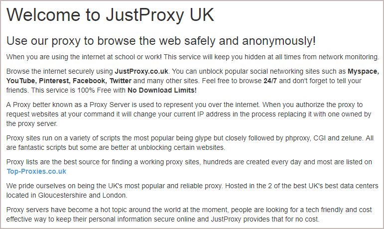 Justproxy