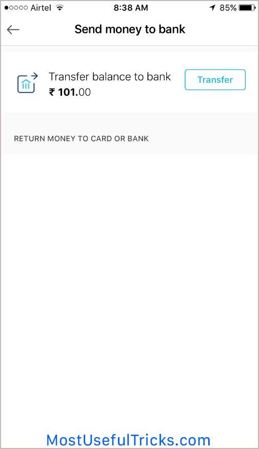 send money without using the paytm app