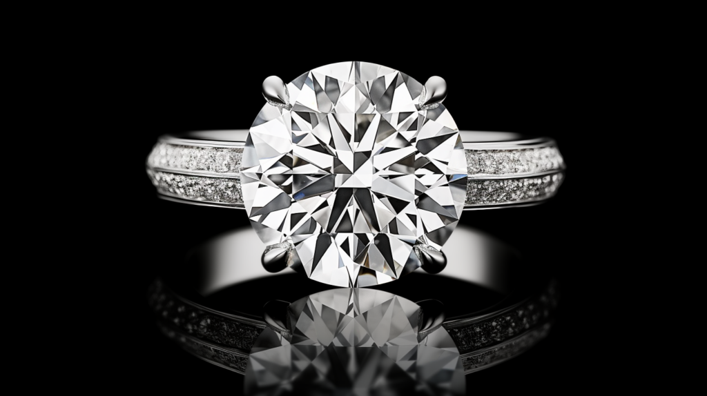 10 Carat Diamond Ring dazzling diamond studded upclose