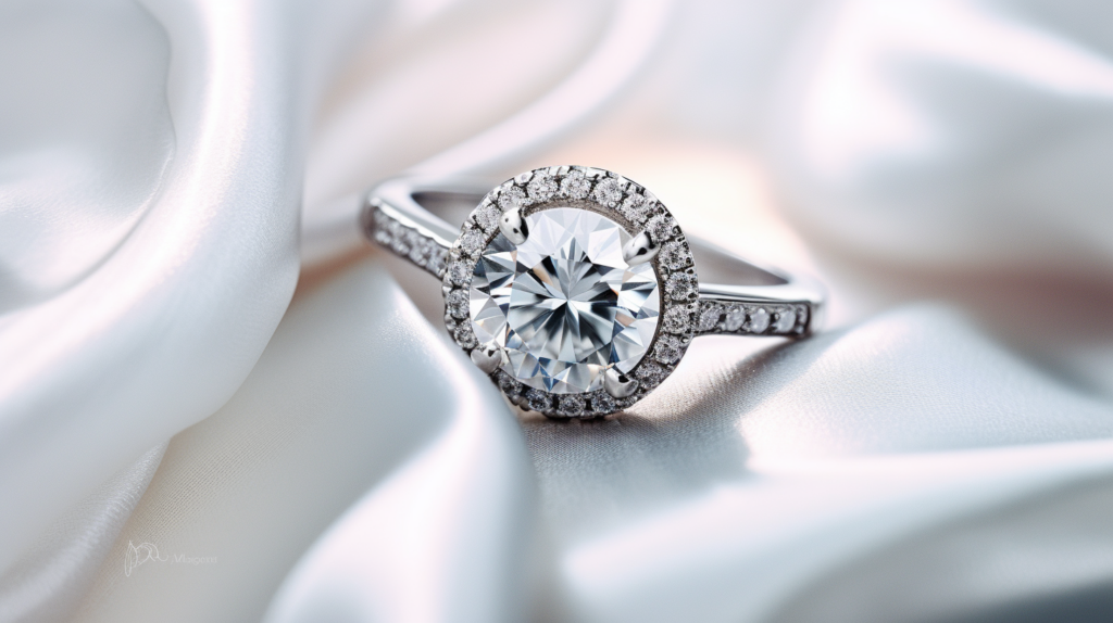 vibrant diamond engagement ring