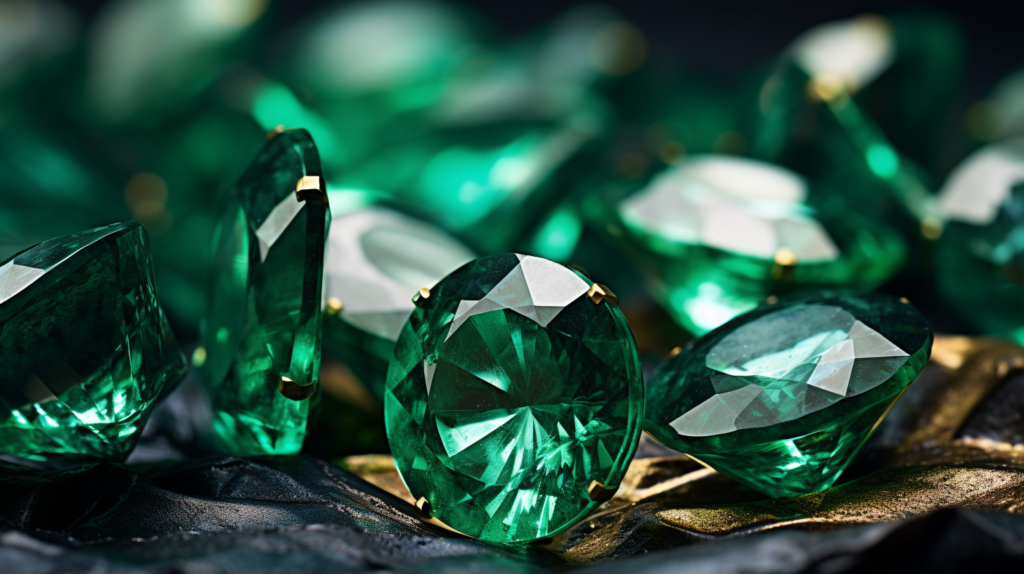 elegant blue green diamonds