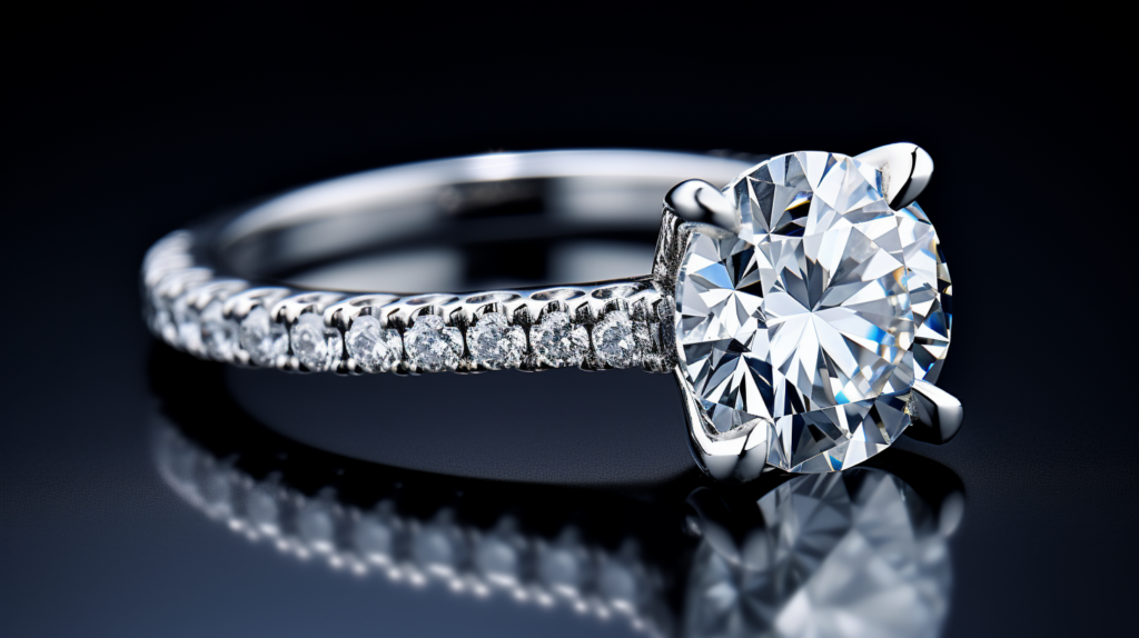 Average Diamond Engagement Ring elegant
