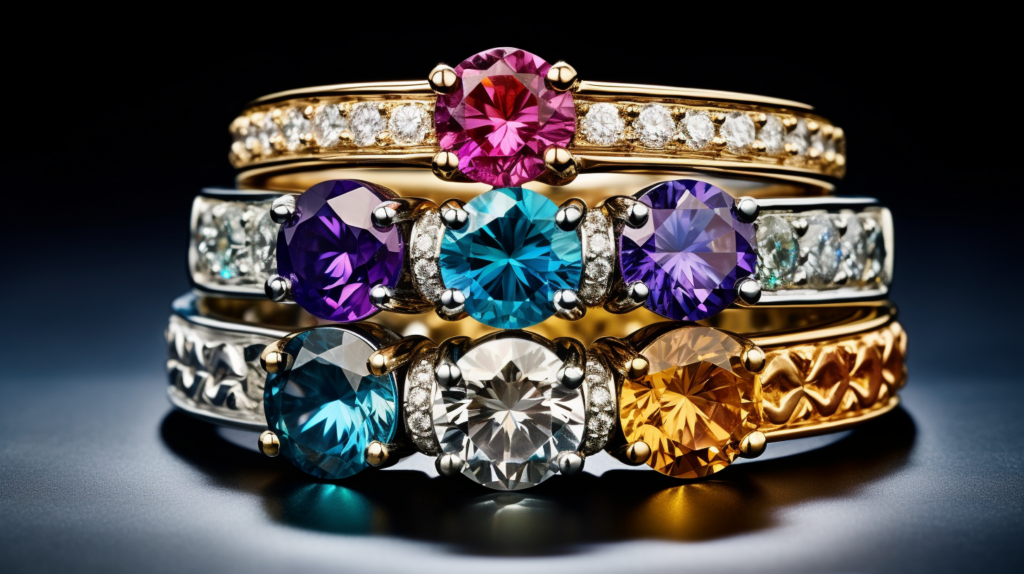 Anniversary jewelry gift buying guide - different gems