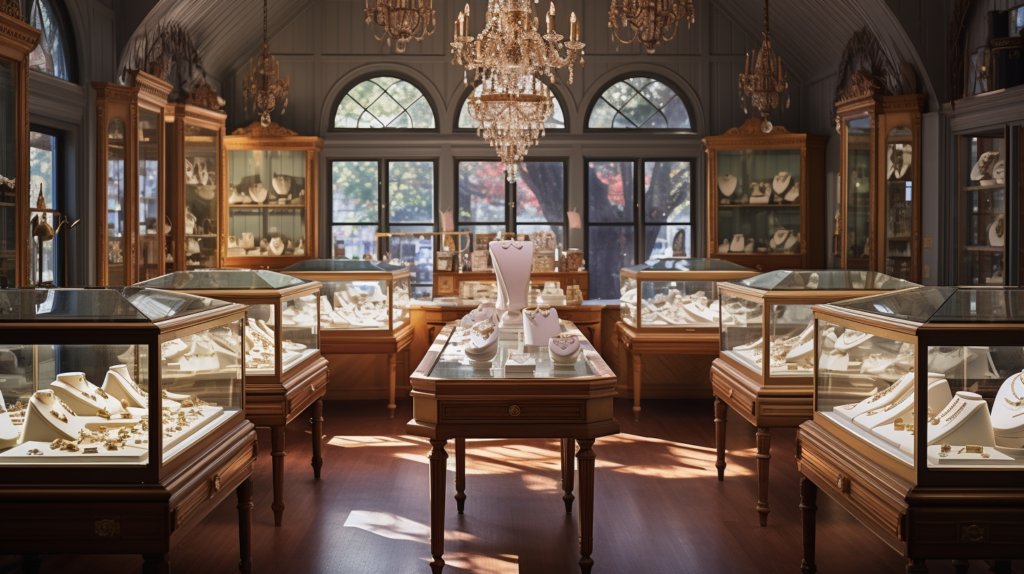 best places to buy vintage engagement rings in a sunlit store