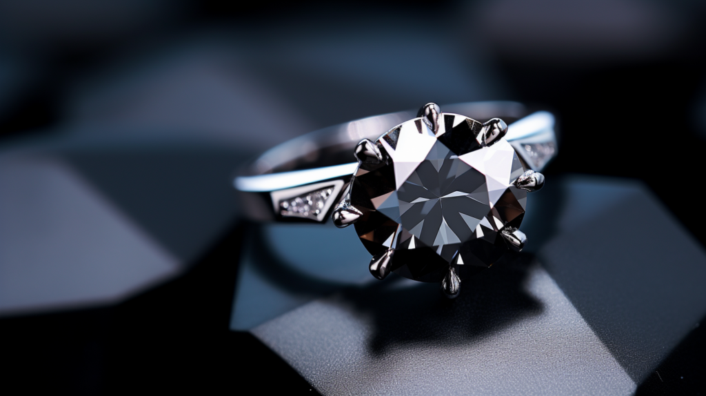 brilliant black diamond ring 