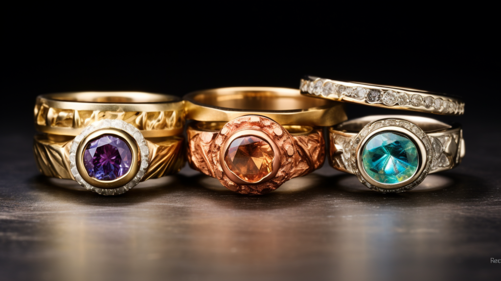 dazzling nontraditional engagement rings with various gemstones