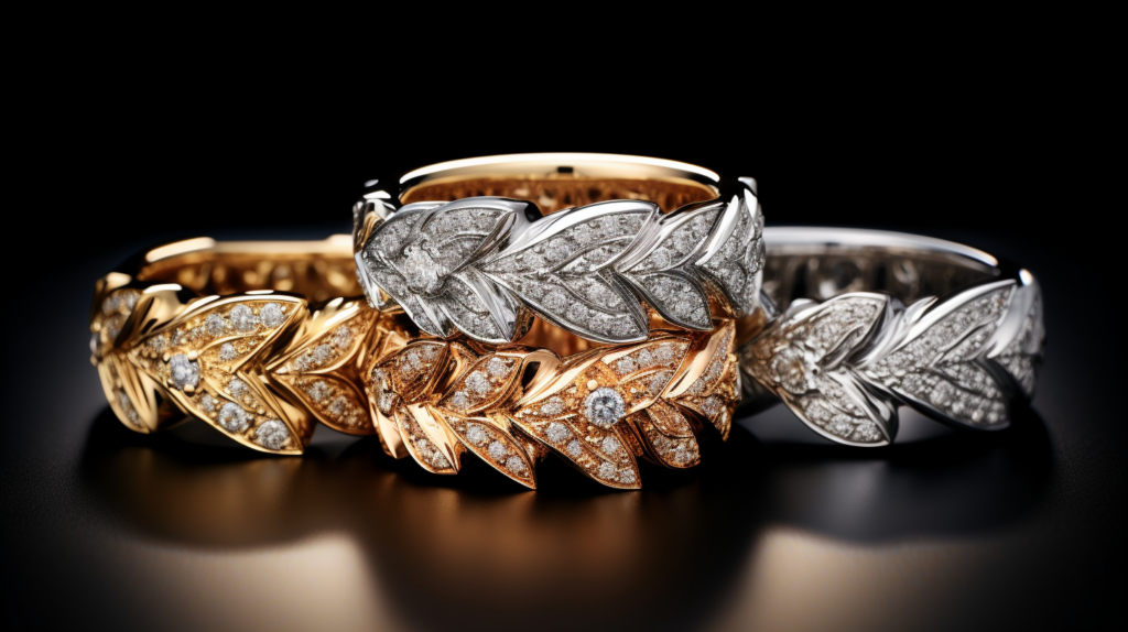 More diamond bands stacked on each other in the article Chow Tai Fooks Diamond rings review.