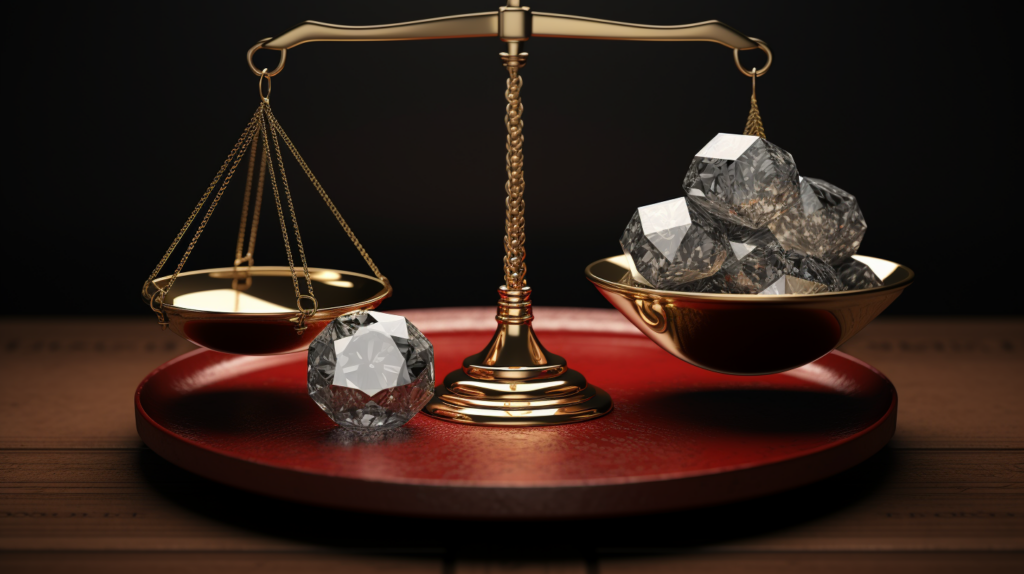 Diamond Resale Value Guide weighing