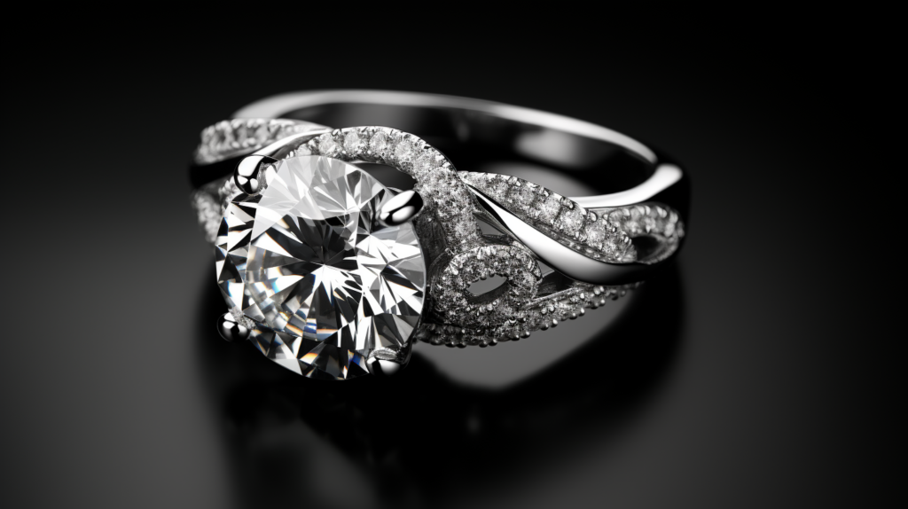 dazzling diamond ring closeup