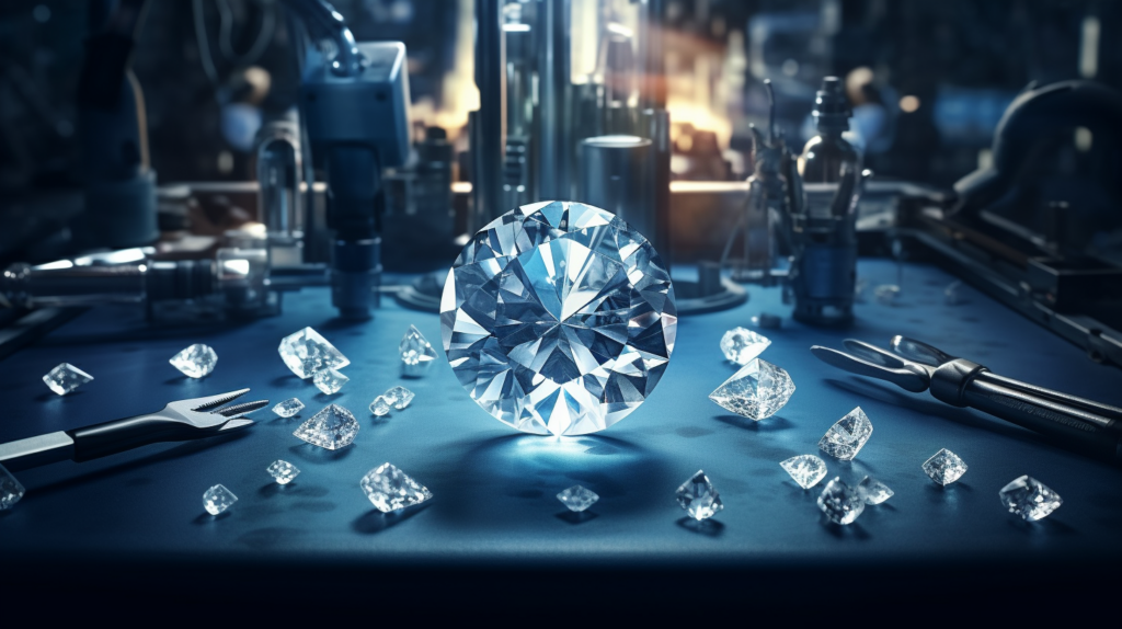a dazzling lab-created diamond