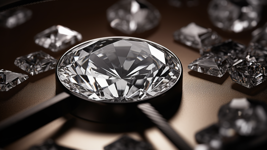 The intricate details of i1 clarity diamonds