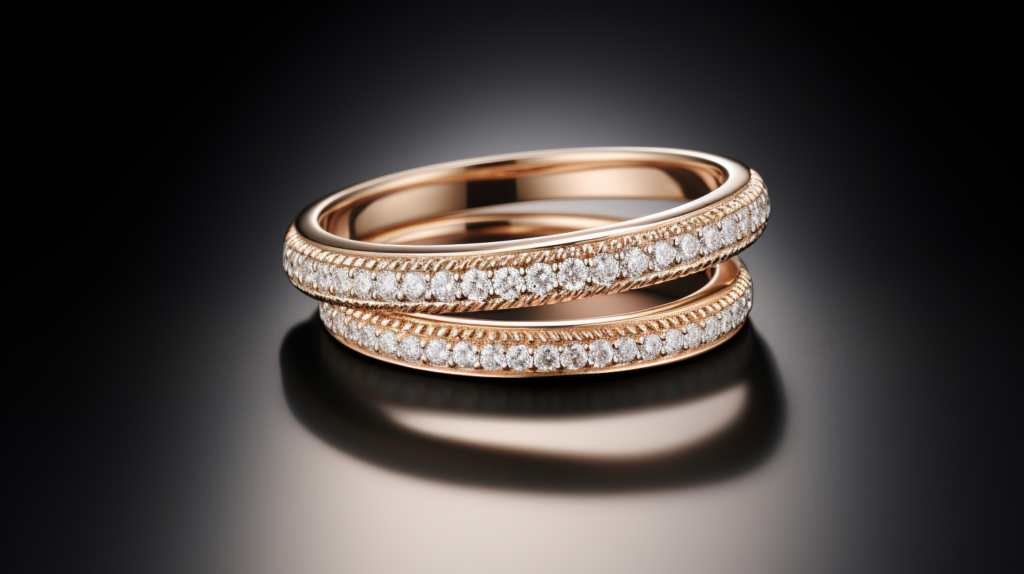 Micro Pave Diamond rings - rose gold rings