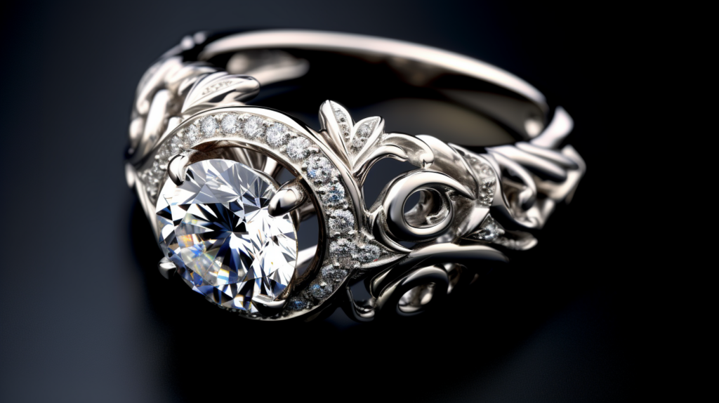 a dazzling 3/4 carat diamond ring