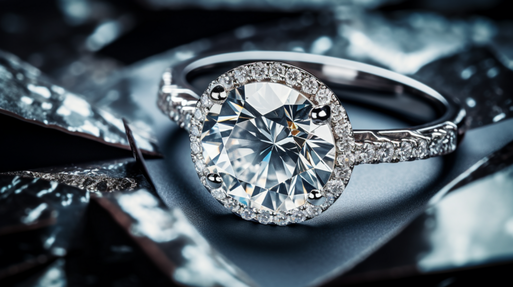 Paris Jewellers diamond ring closeup