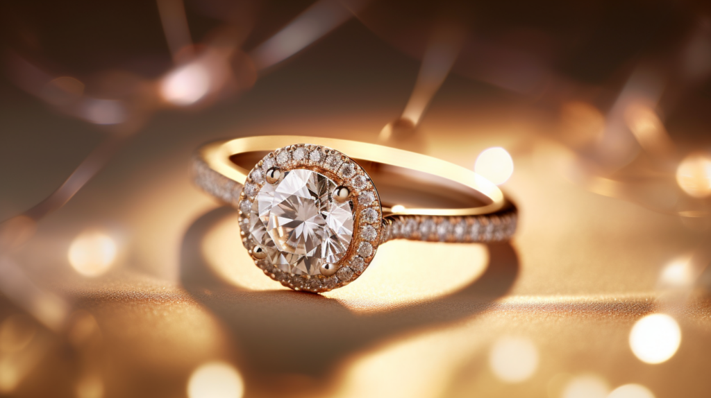 Post Purchase Diamond Ring dazzling