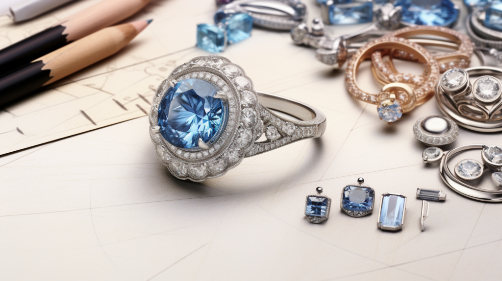 best places to design your own engagement ring with a blue diamond 